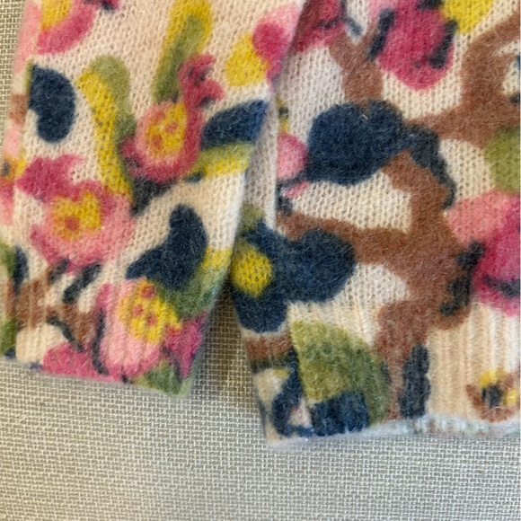 Sezane Orphee Jumper Sweater - Multi Color French Knit Floral Soft Casual - Picture 9 of 12